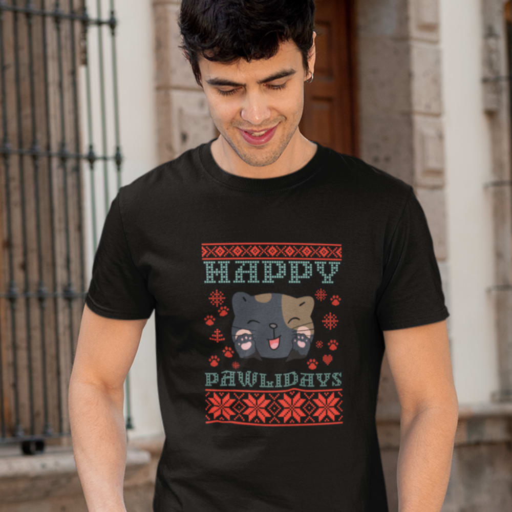  Happy Pawlidays by Kaytlin Neil Men's T-Shirt