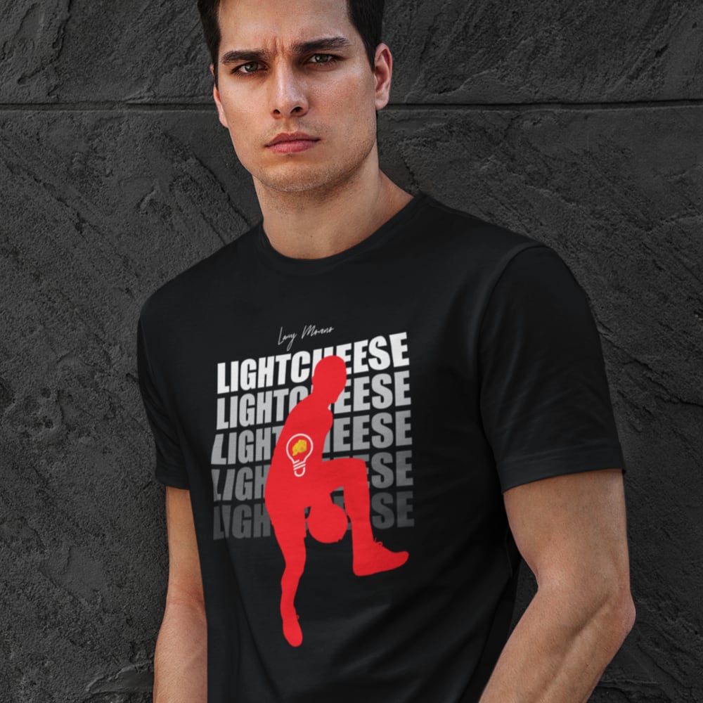 Lightcheese Hooping by Larry Moreno Men's T-Shirt, White Logo