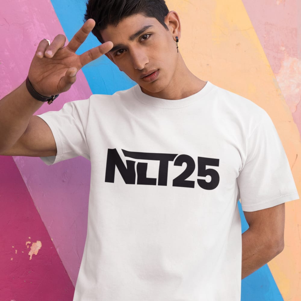 NLT25 by Clay Woods Men's T-Shirt, Black Logo