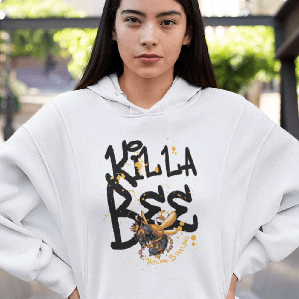 Killa Bee by Taylor Starling, Women's Hoodie, Dark Logo