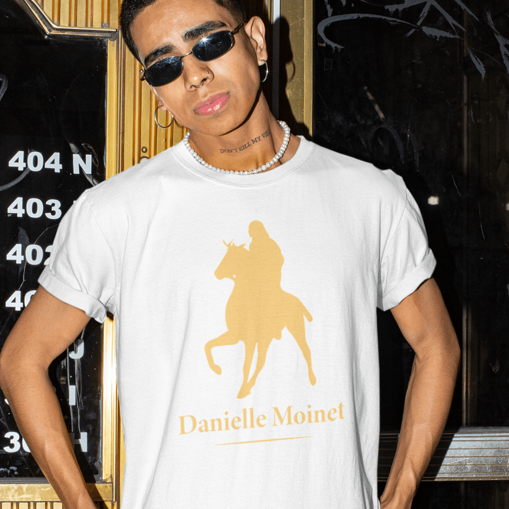 Danielle Moinet by Summer Rae Unisex T-Shirt, Gold Logo