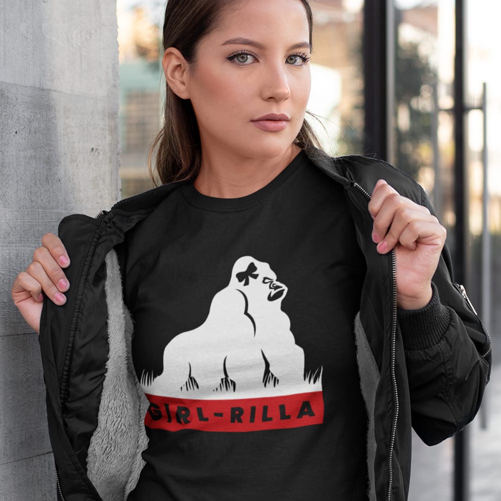 Girl-Rilla by Liz Carmouche, Women's T-Shirt, Light Logo