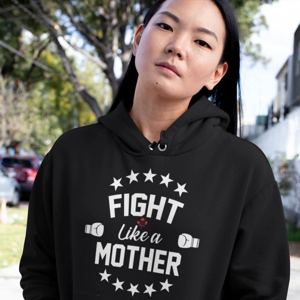 Fight Like A Mother by Mandy Bujold, Women's Hoodie, White Logo