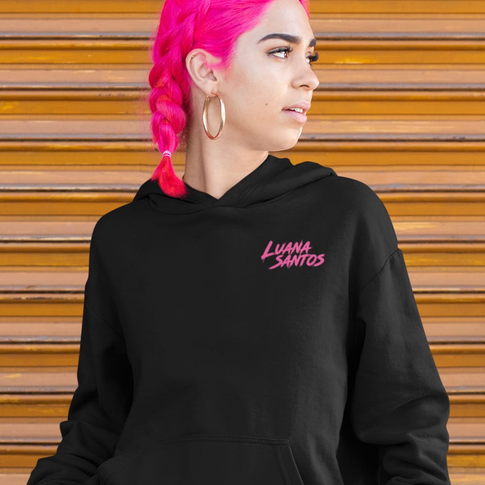 Luana Santos Women's Hoodie Pink Logo