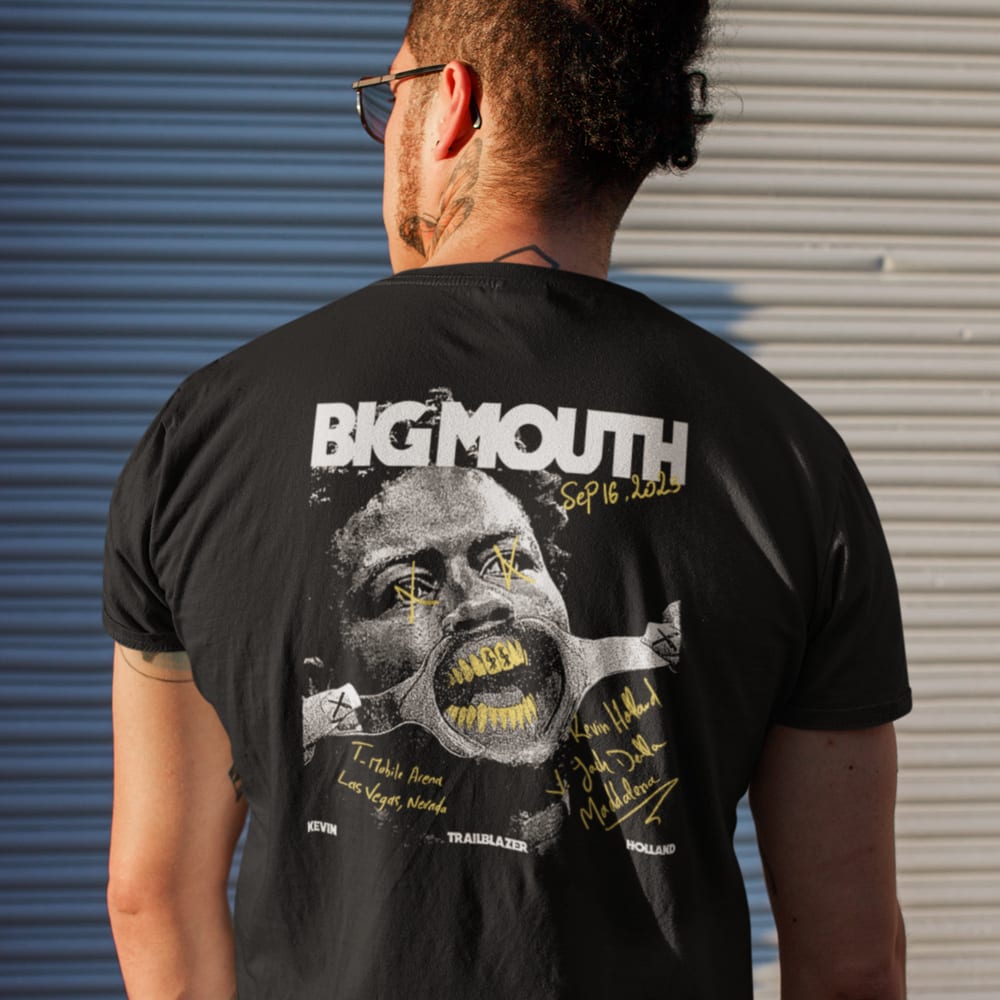 Big Mouth by Kevin Holland Men's T-Shirt, Front&Back Design