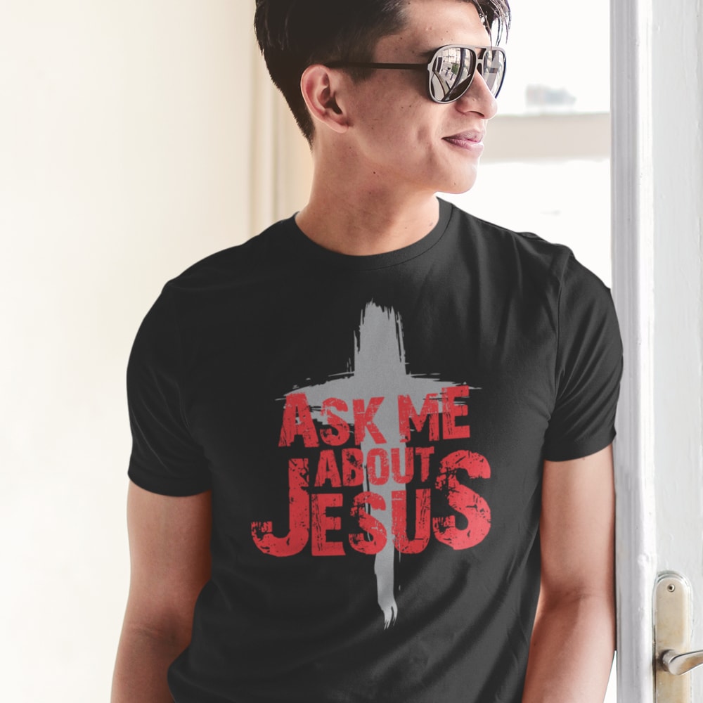 Ask me about Jesus by Woodrow Dantzler III T-Shirt