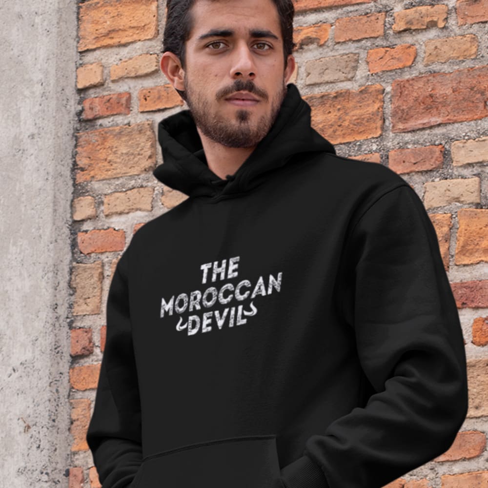 The Moroccan Devil, Hoodie, White Logo, by Youssef Zalal