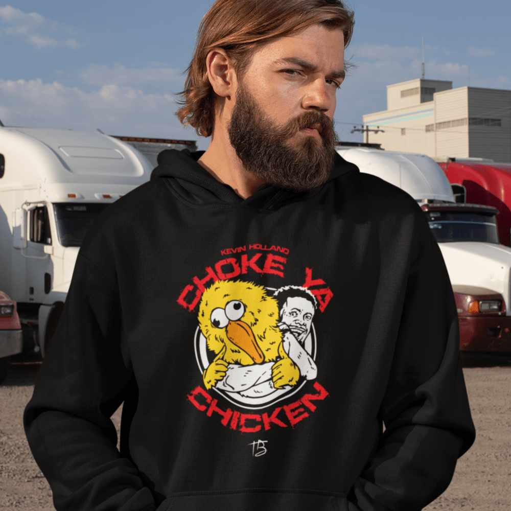 "Choke Ya Chicken" by Kevin Holland, Men's Limited Edition Hoodie