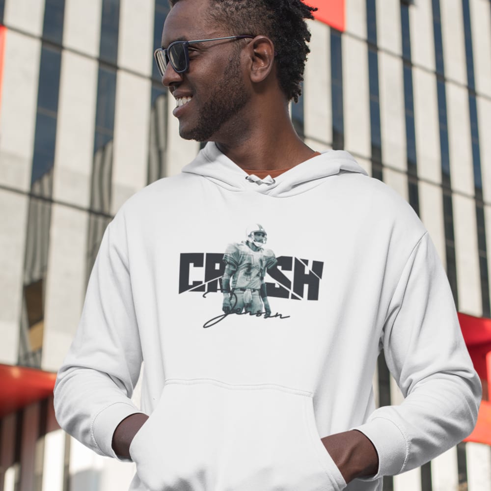 Male Jim Jensen CRASH Men's Hoodie, Black Logo MILLIONS