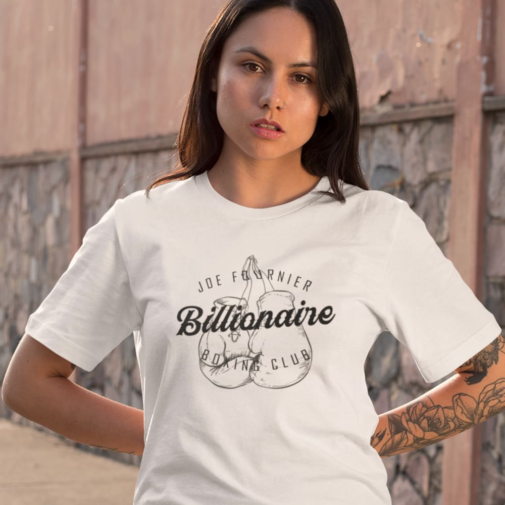 Billionaire Boxing Club by Joe  Fournier Women's T-Shirt, White Logo