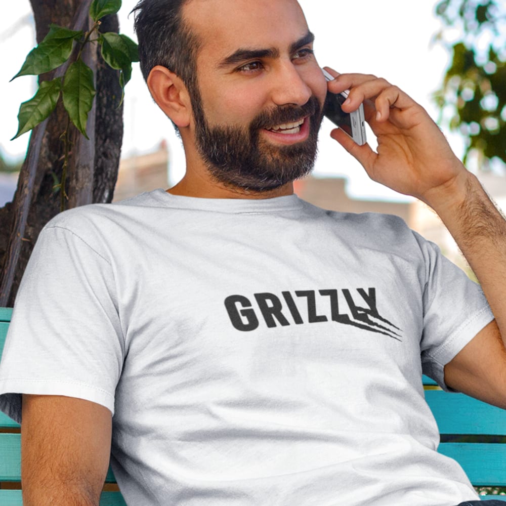 Grizzly by Claire Guthrie, Men's T-Shirt, Black Logo