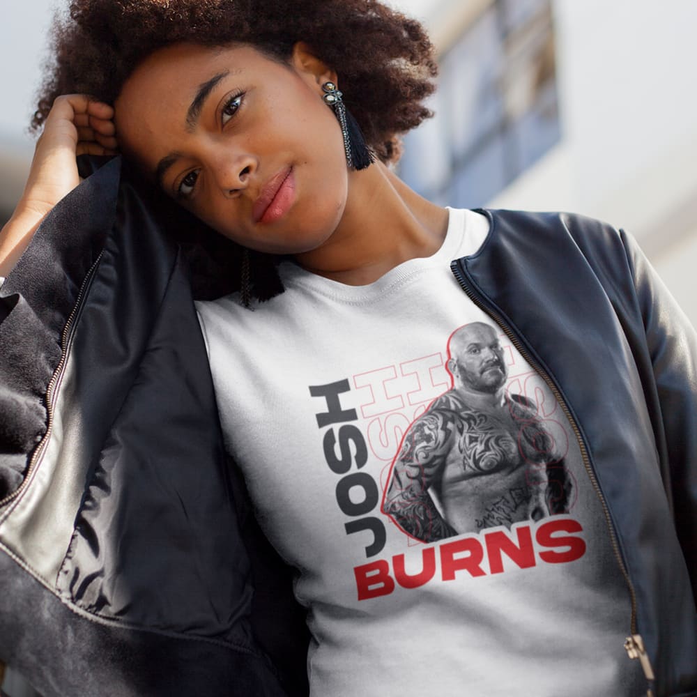 Josh Burns Women's Graphic T-Shirt, Black Logo