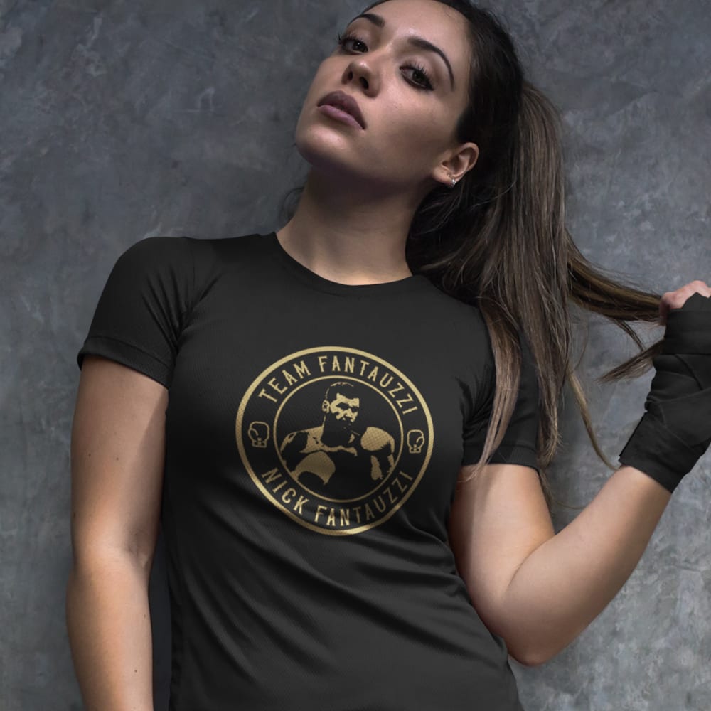 Team Fantauzzi by Nick Fantauzzi Women’s T-shirt, Gold Logo