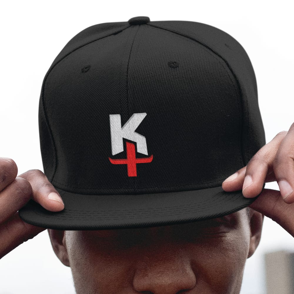 KT by Kenny Thomas Hat, White and Red Logo