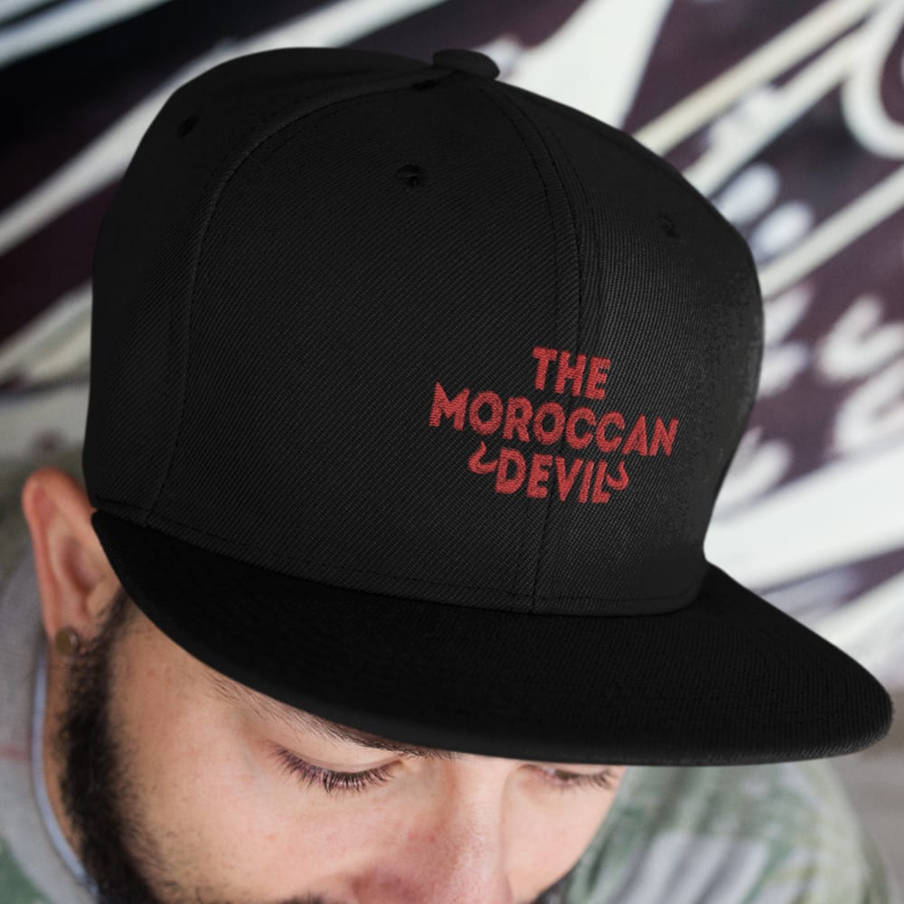 The Moroccan Devil, Hat, Red Logo, by Youssef Zalal