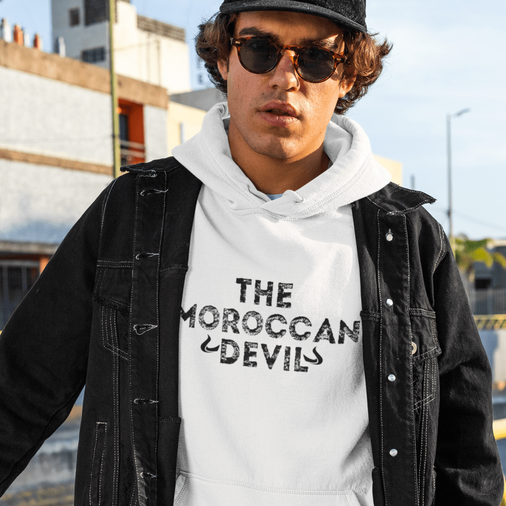 The Moroccan Devil, Hoodie, Black Logo, by Youssef Zalal