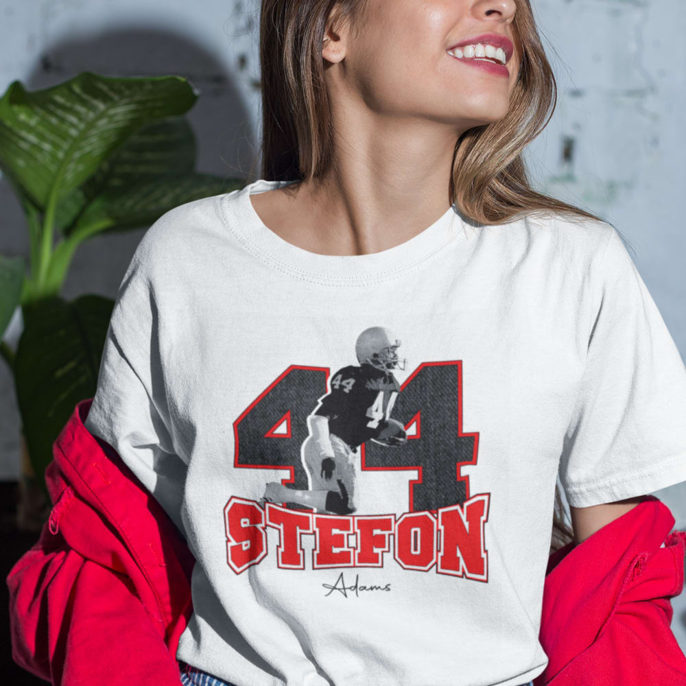 "44" by Stefon Adams Shirt, Black Logo