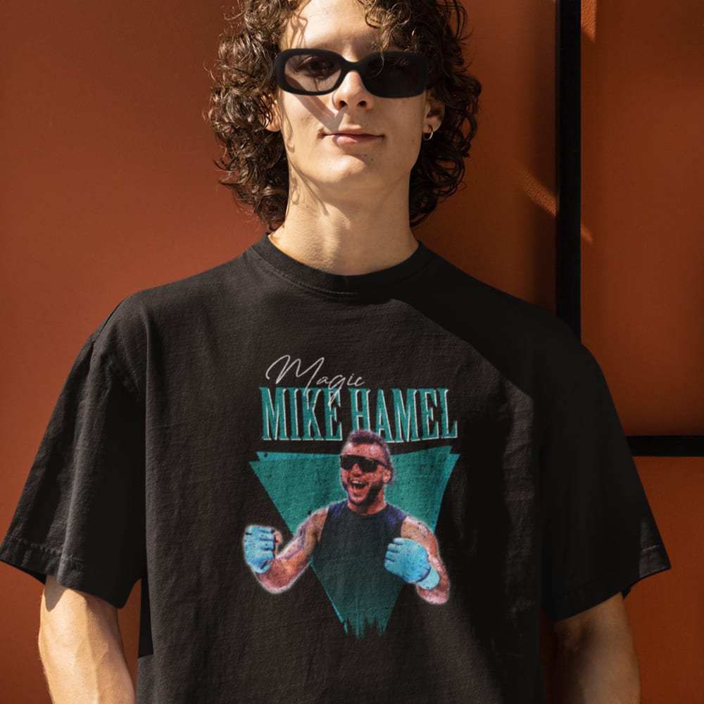  “Magic Mike” Retro by Mike Hamel-Men's T-Shirt, Light Logo
