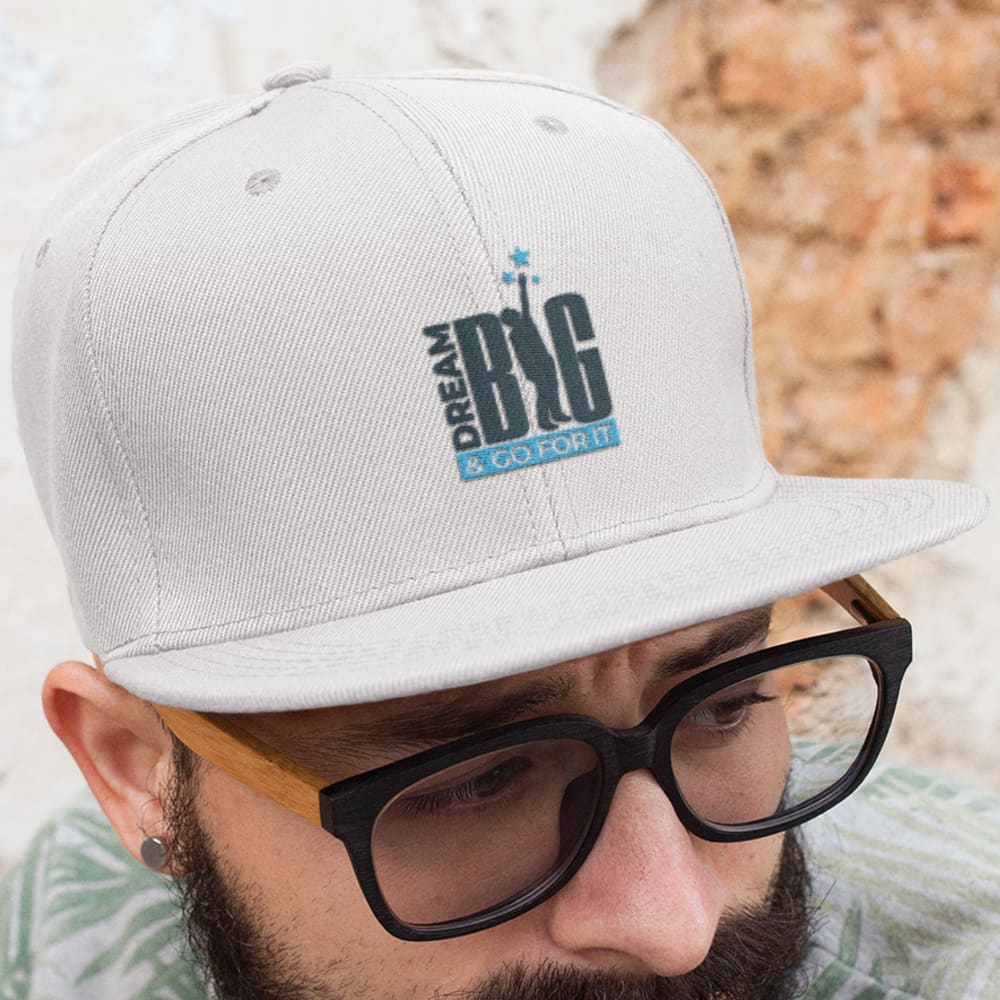 "Dream Big & Go For It" by Joe Bock - Hat, Black Logo