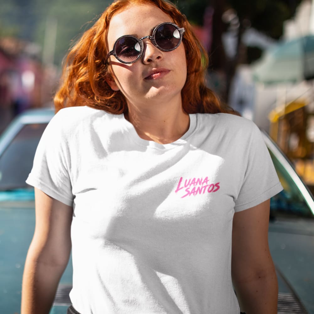 Luana Santos Women's T-Shirt Pink Logo