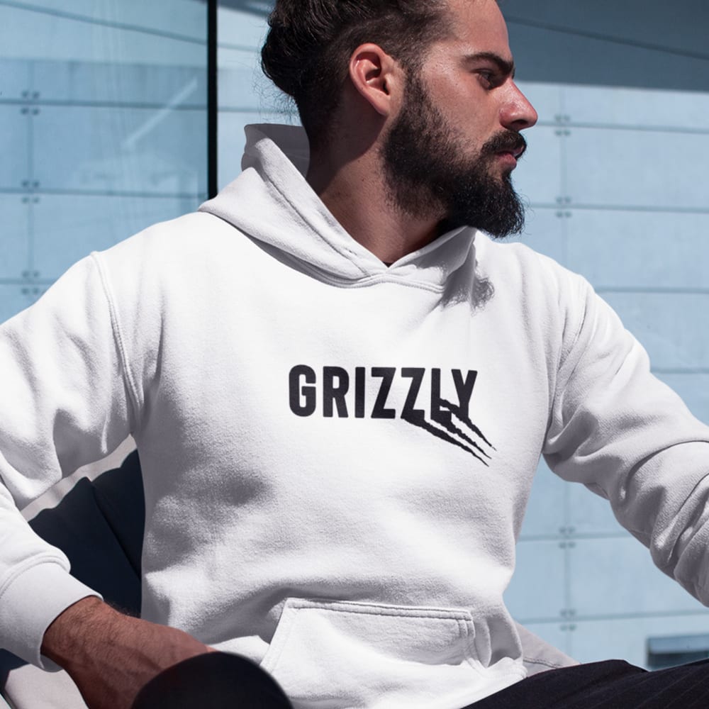 Grizzly by Claire Guthrie Men's Hoodie, Black Logo