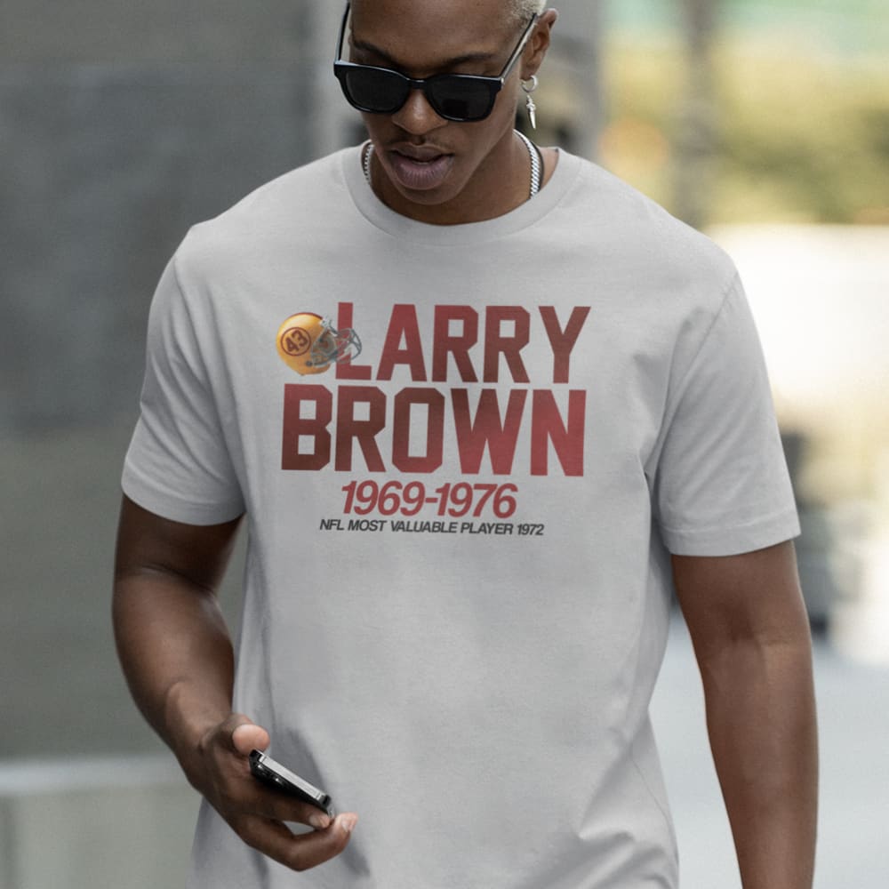 Larry Brown Men's T-Shirt, Red Logo