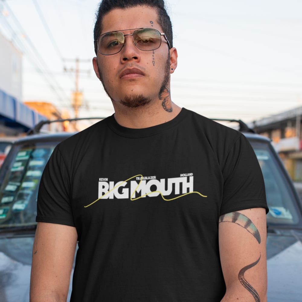 Big Mouth by Kevin Holland Men's T-Shirt, Front&Back Design