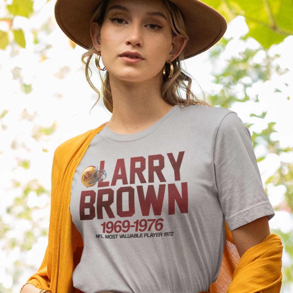  Larry Brown Women's T-Shirt, Red Logo