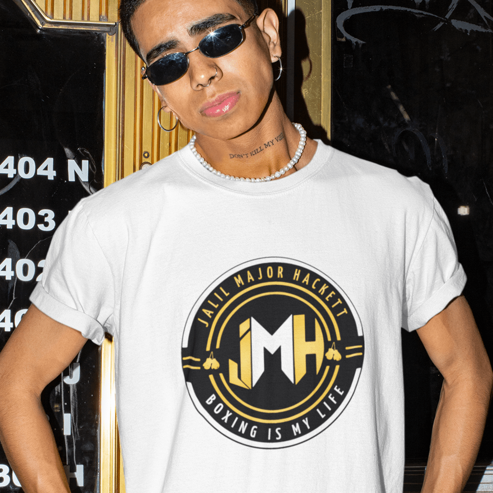Jalil “Major” Hackett Men’s T-Shirt, Dark Logo