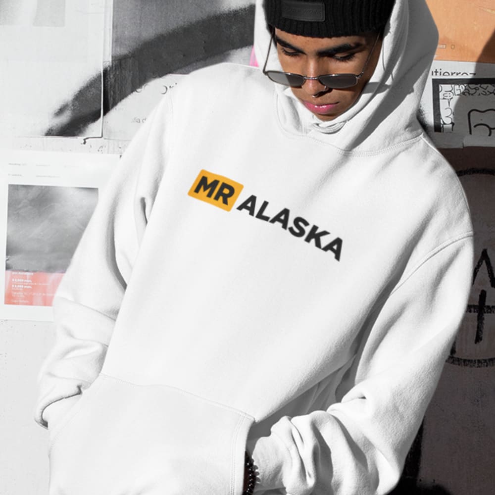 MR ALASKA by Ben Bennett Men's Hoodie, Black Logo