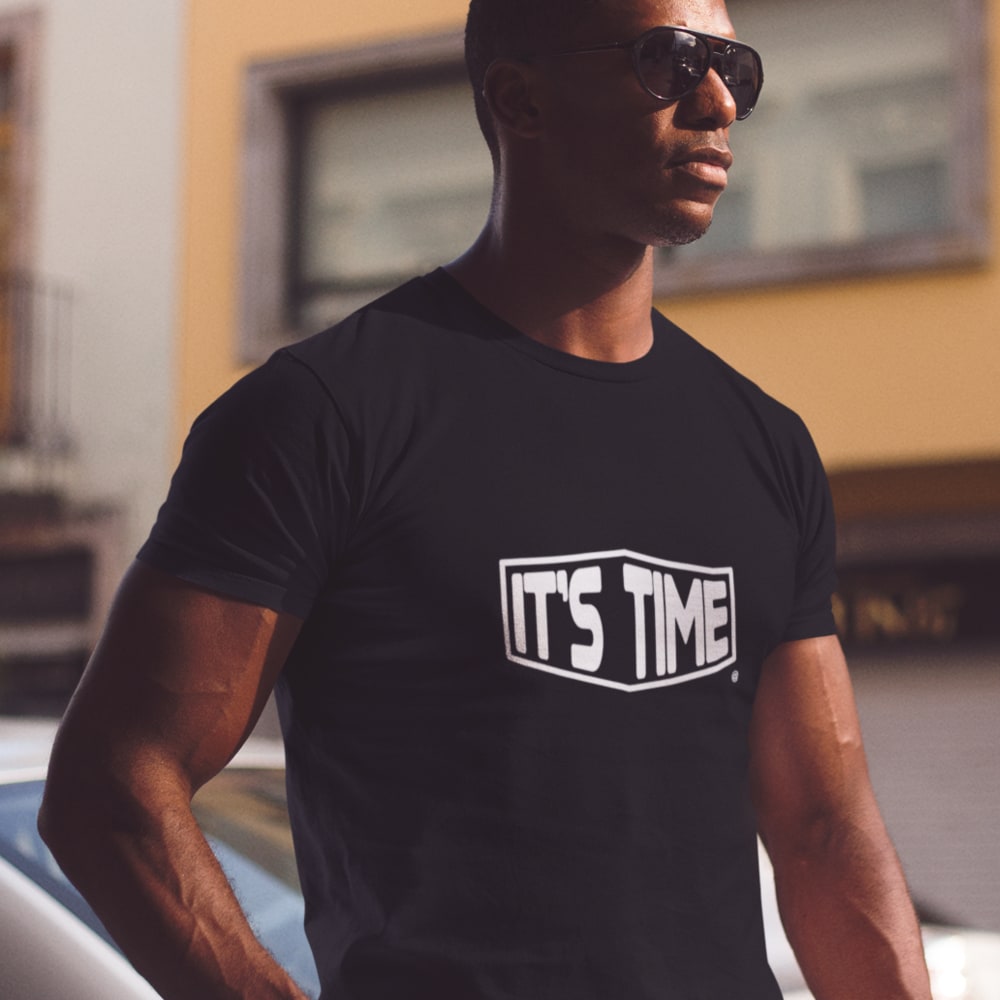 Bruce Buffer It’s Time Men's T-Shirt, White Logo