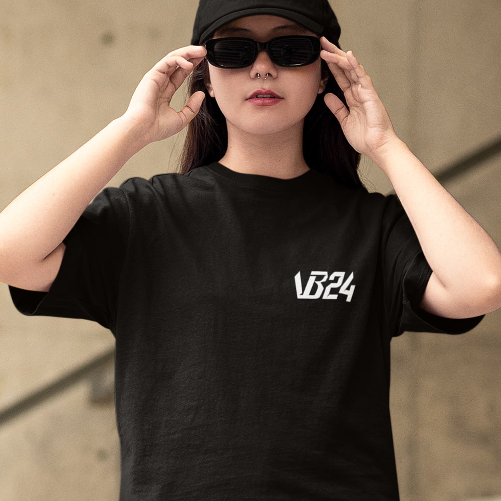 VB24 by Vonn Bell Women's T-Shirt, White Logo  