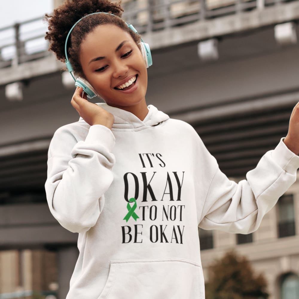 It’s OKAY To Not Be OKAY by Autumn MacDougal Women's Hoodie, Black Logo