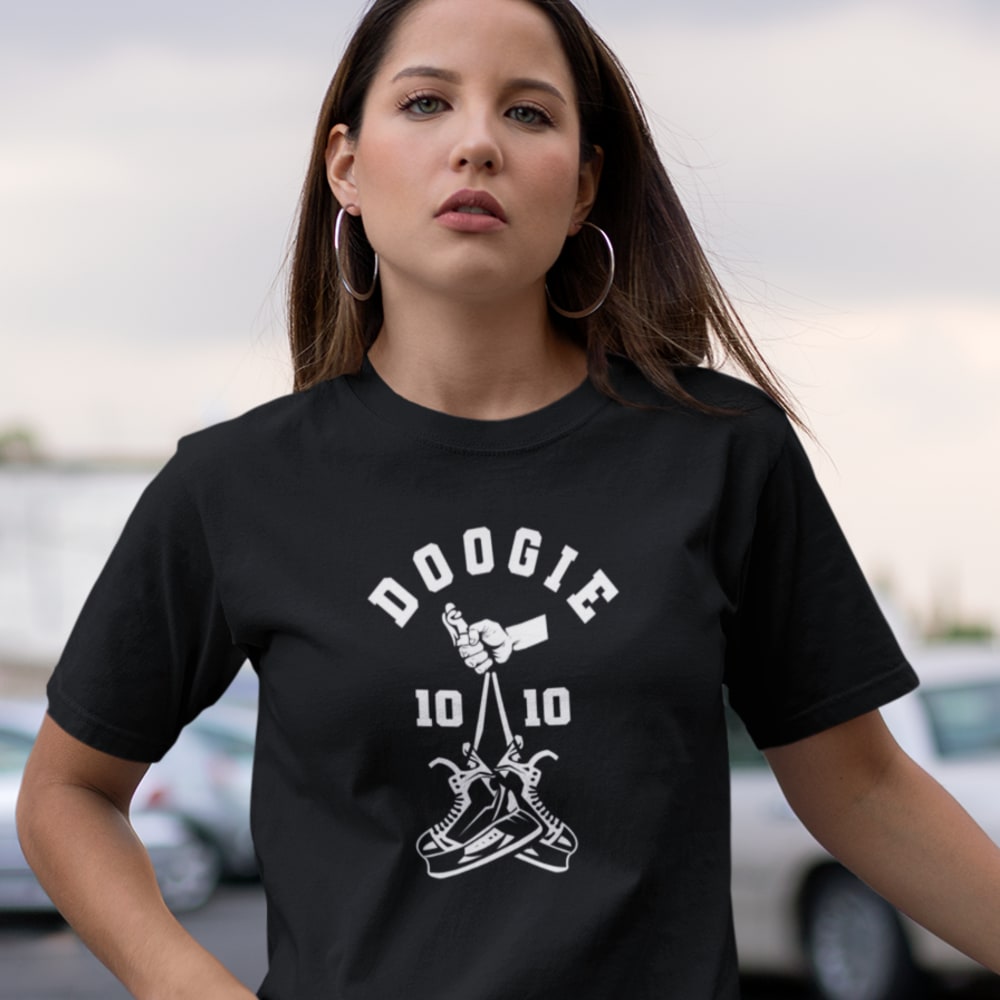 Dodge 10-10 by Ron Duguay Women's T-Shirt, White Logo