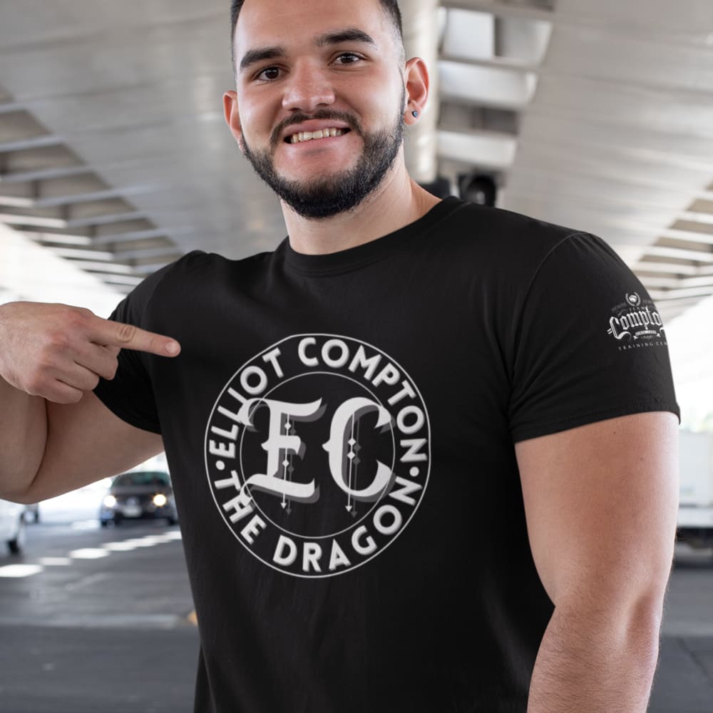 E.C by Elliot Compton Men's T-Shirt, White Logo
