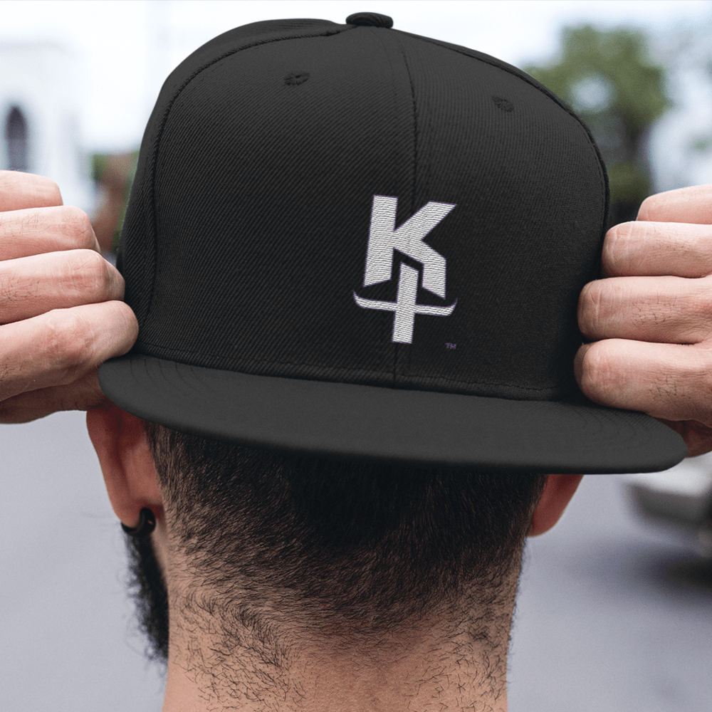 KT by Kenny Thomas Hat, White Purple Logo 