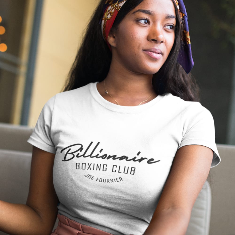 Billionaire Boxing Club II by Joe  Fournier Women's T-Shirt, White Logo