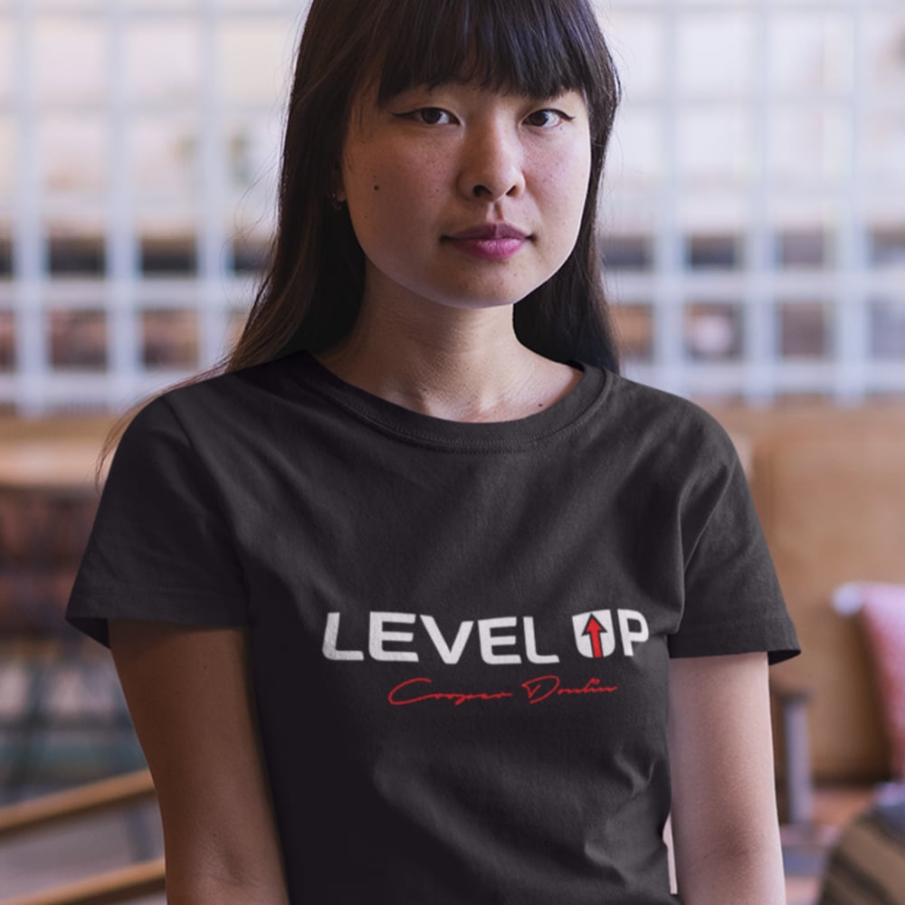 Level Up with Signature Cooper Donlin Women's T-Shirt, White Logo