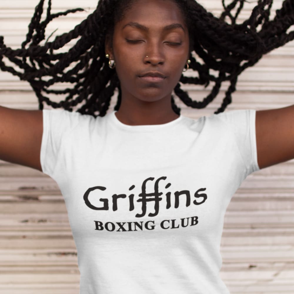 Griffins Boxing Club Text Women’s T-Shirt, Black Logo