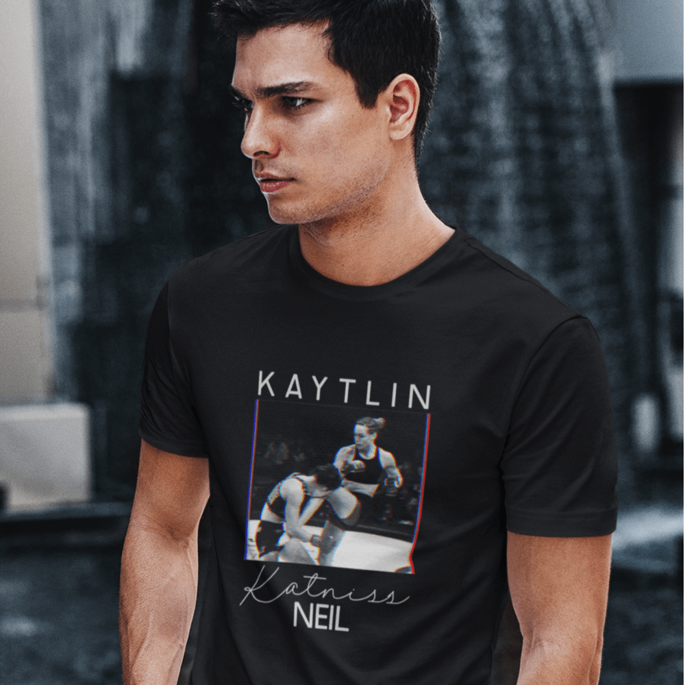 LIMITED EDITION Kaytlin "Katniss" Neil  Men's T-Shirt, White Logo