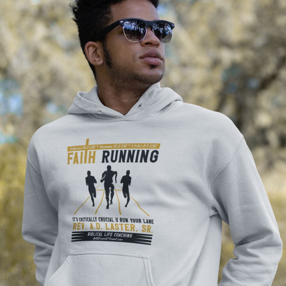  Faith Running by Anthony Laster Men's Hoodie