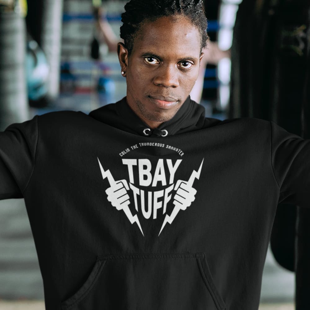 TBAY TUFF by Colin Sangster, Men's Hoodie, White Logo