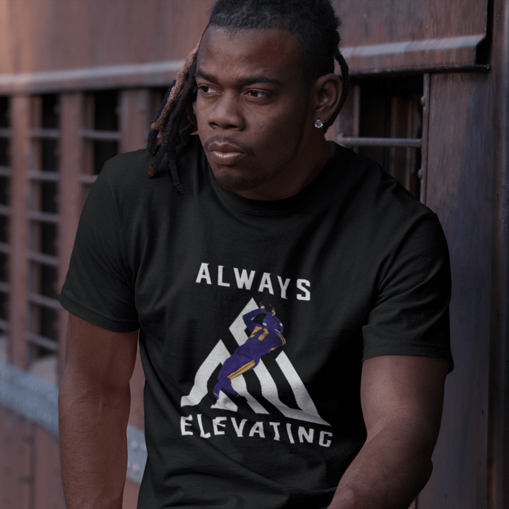Always Elevating by Akayleb Evans T-Shirt, Pocket Logo