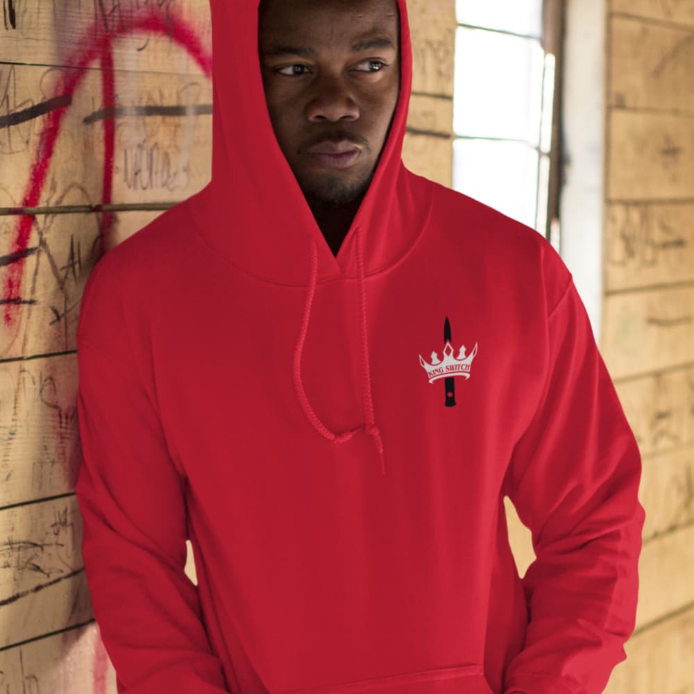 Jay White "King Switch" by MAWI, Men's Hoodie, Red