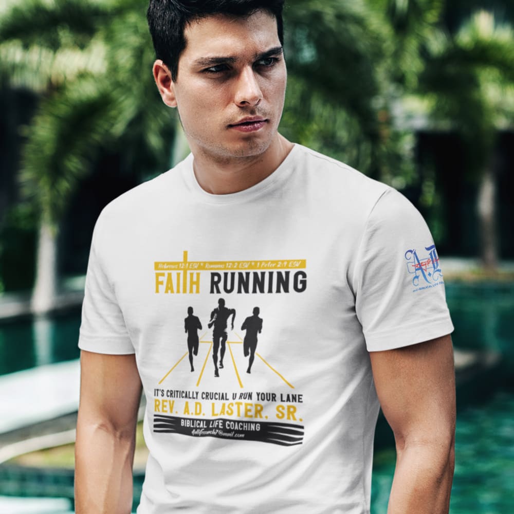 Faith Running by Anthony Laster Men's T-Shirt