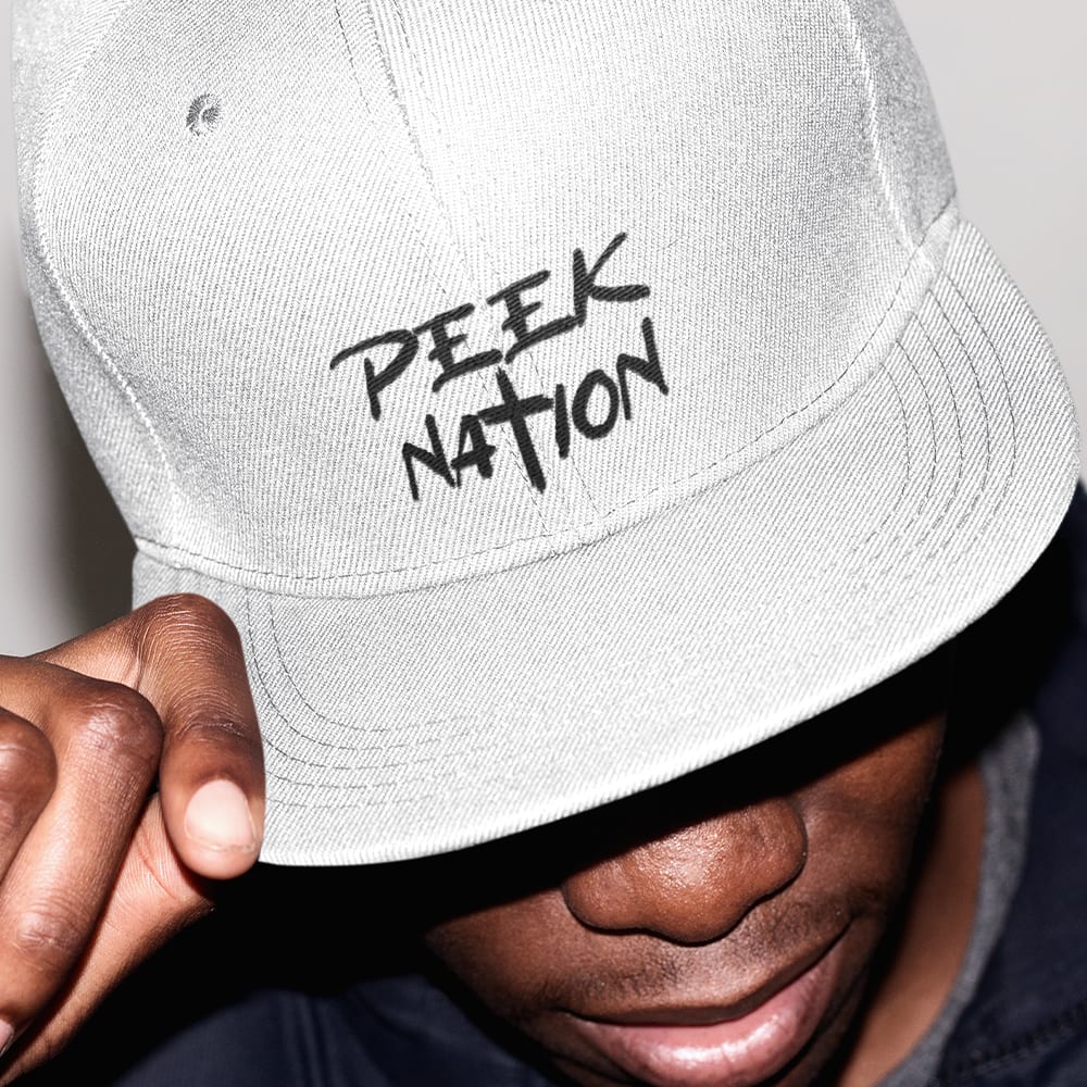 Peek Nation by Trevor Peek Hat, Dark Logo