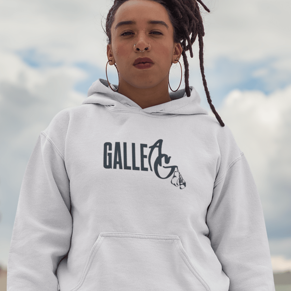 Galle AG II by Amanda Galle Unisex Hoodie, Black Logo