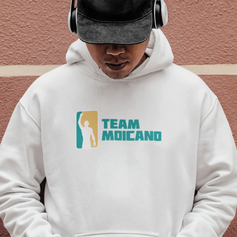 Team Moicano Hoodie, White Logo