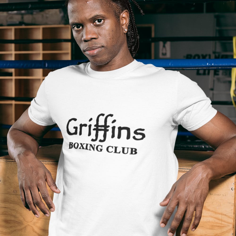 Griffins Boxing Club Text Men’s T-Shirt, Black Logo