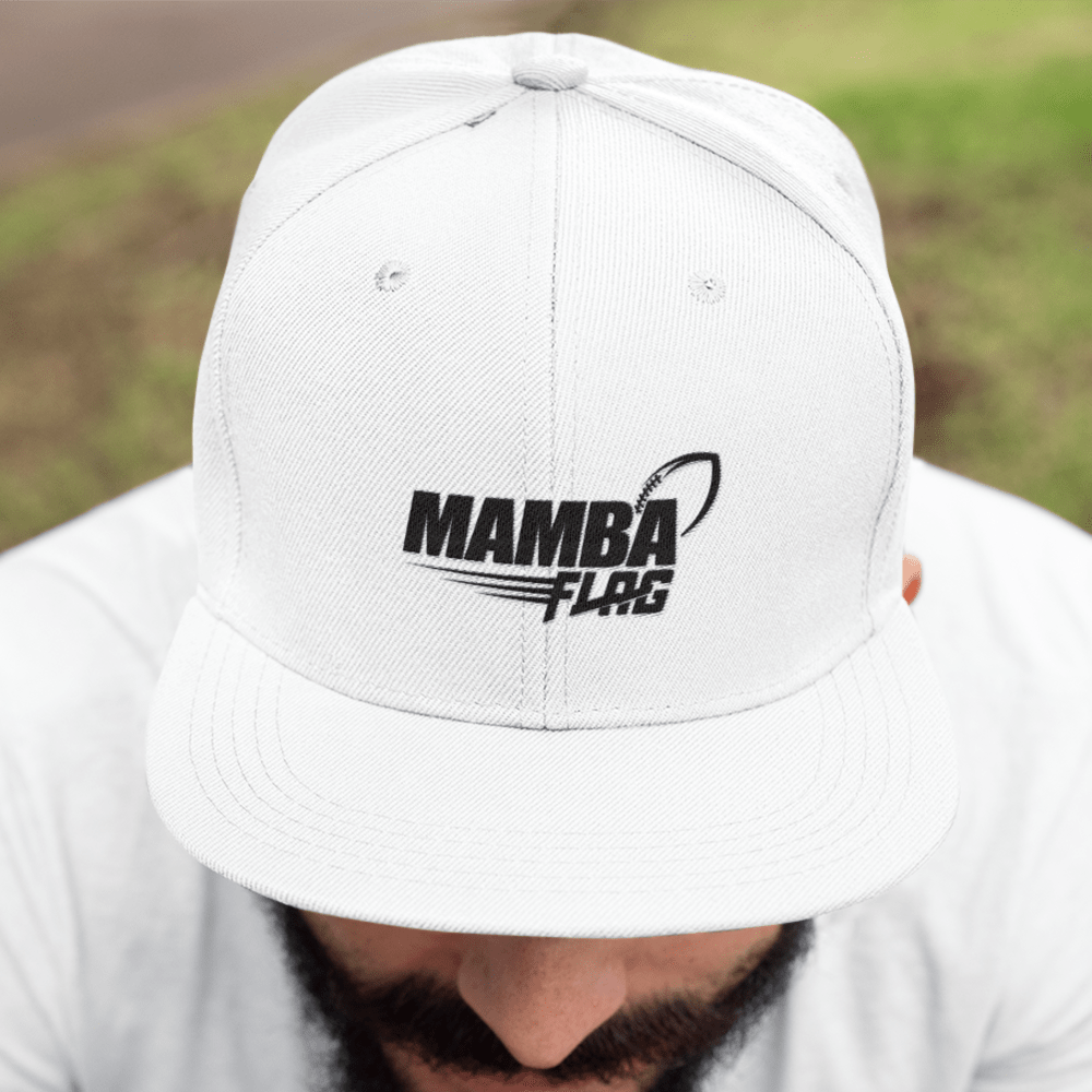 MAMBA FLAG by Reggie Rusk Hat, Black Logo
